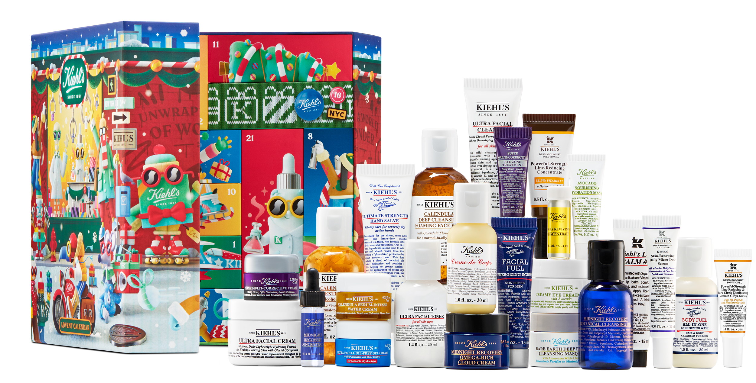 Kiehls Holiday 2022  Advent calendar V2 Tražite savršen novogodišnji poklon? Predlažemo vam Kiehl’s advent kalendar pun iznenađenja!
