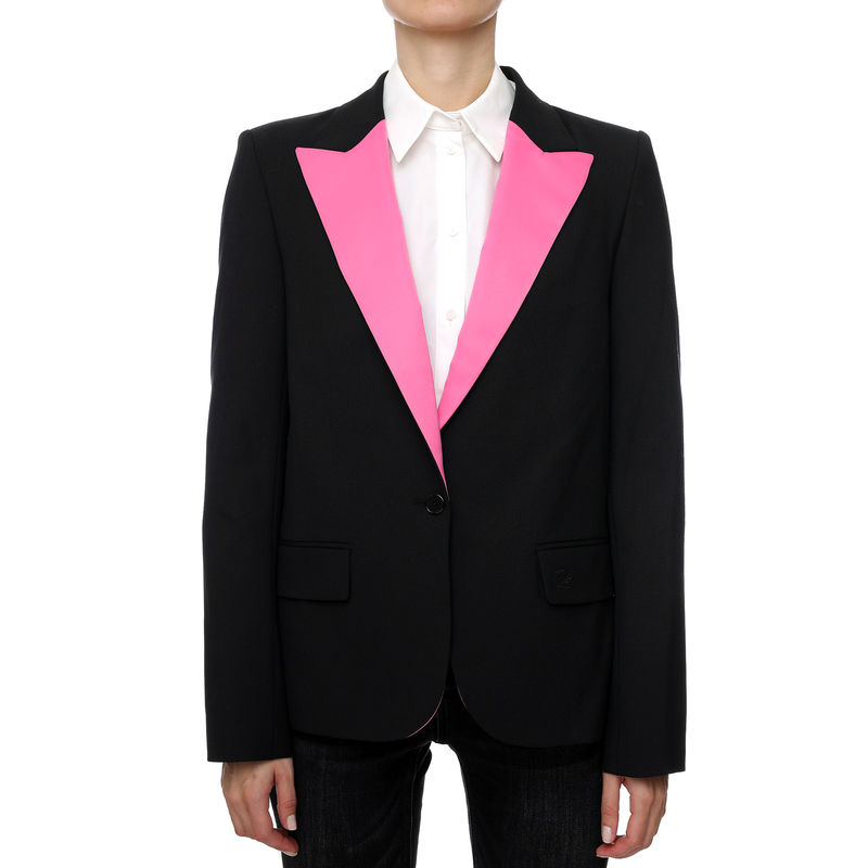zenski sako karl lagerfeld satin lapel tailored blazer 226W1403 999 Dočekajte Novu godinu uz KARL LAGERFELD KOLEKCIJU za jesen/zimu 2022.