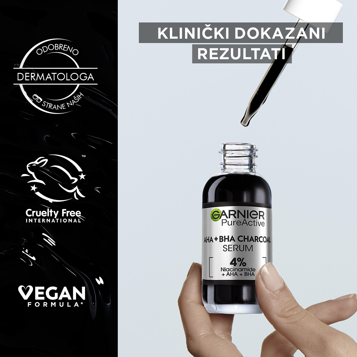 GAR PA BlackSerum AContent 1x1 Avg2022 03 Tvoja koža je masna i sklona nepravilnostima? Otkrij utiske 99 srećnih dobitnika koji su testirali Garnier Pure Active Black serum sa klinički dokazanim efektom!