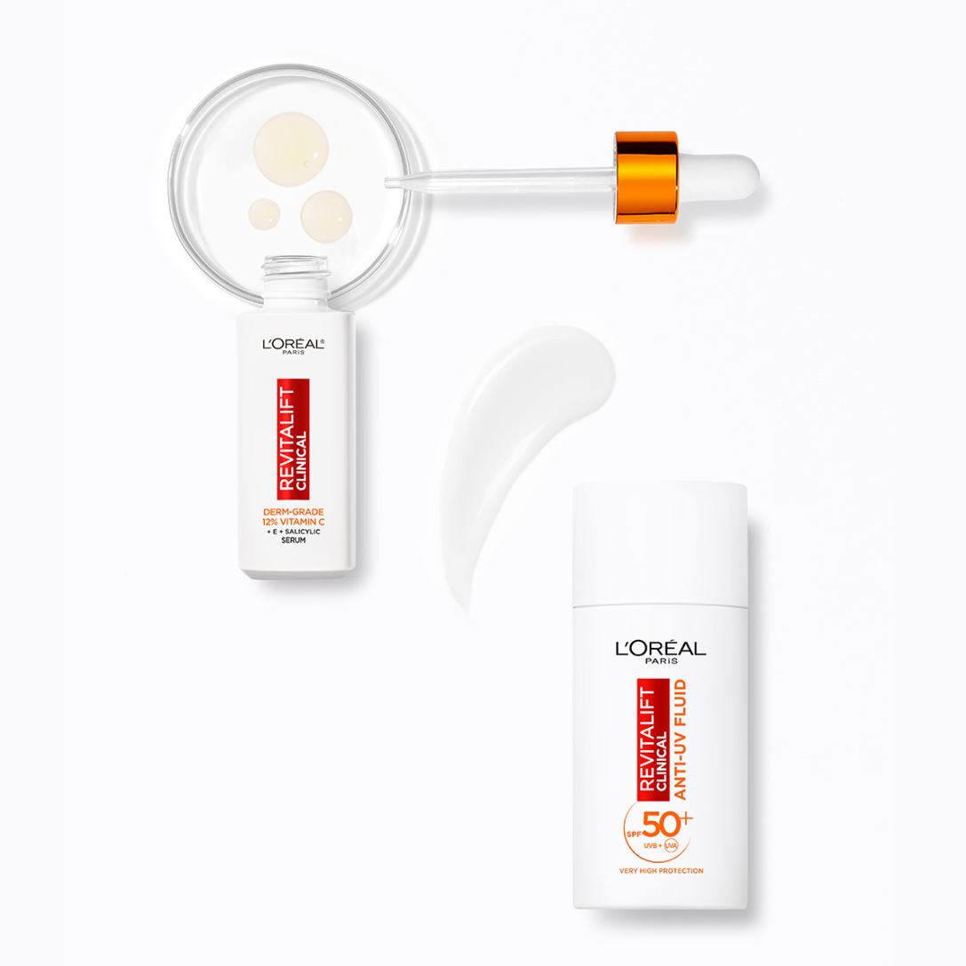 rvt clinical flatlay 21.jpg Vitamin C i SPF must have su elementi svake skincare rutine – otkrijte novu L’Oréal Paris Revitalift Clinical liniju i testirajte proizvode