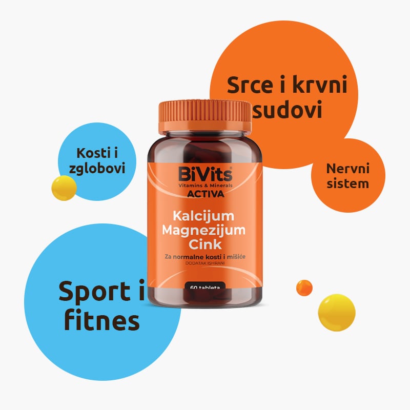 Tri vrste vitamina i minerala koje su najvažnije za jak imunitet: Uz BiVits budi lepa od glave do pete! kalcijum magnezijum cink.1 min 1 Tri vrste vitamina i minerala koje su najvažnije za jak imunitet: Uz BiVits budi lepa od glave do pete!