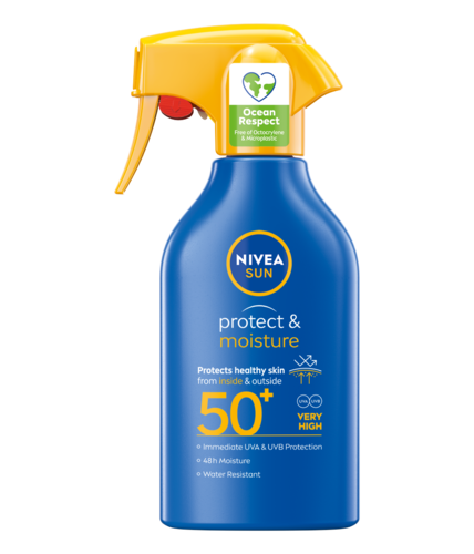 NIVEA SUN Protect Moisture sprej sa rasprivačem. za zaštitu od sunca SPF 50 270ml 1 WANNABE BEAUTY & WELLNESS AWARDS 2024: NEGA TELA