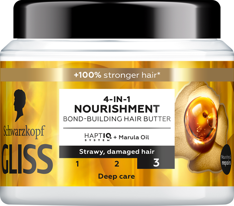 9000101726053 GLISS 4 in 1 Nourishment Bond Building Hair Butter 400ml 2932825 CEE1 front 768x674 Oporavak kose posle dugog, toplog leta: Pronašli smo 5 novih maski za kosu koje su odmah postale naši hair care favoriti