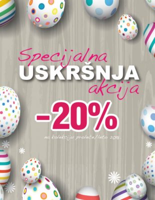 Specijalna uskršnja akcija- 20% popusta na kolekciju proleće/leto 2018 u prodavnicama Fashion Company