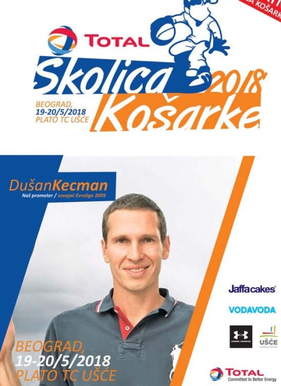 Besplatna total školica košarke ispred Ušća