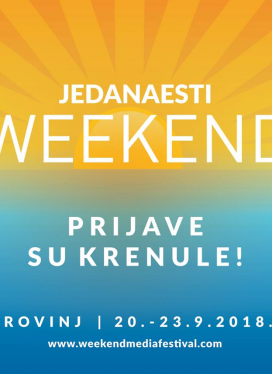 11. Weekend Media Festival od 20. do 23. septembra