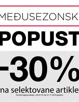 Počinje međusezonski popust u prodavnicama FASHION COMPANY