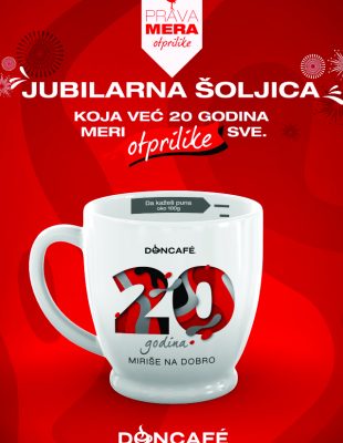 Doncafé jubilarna šoljica + GIVEAWAY