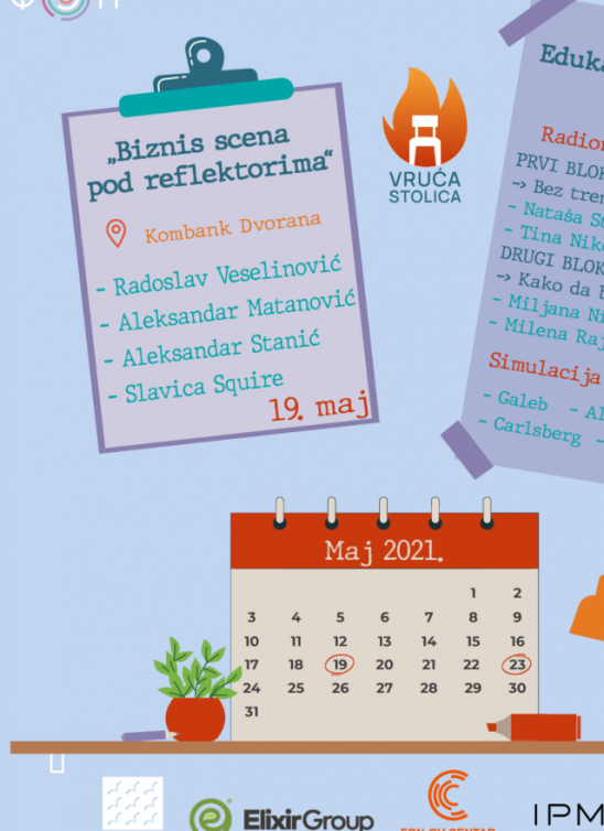 Studentska organizacija FON-ov centar za razvoj karijere organizuje projekat “Vruća stolica”
