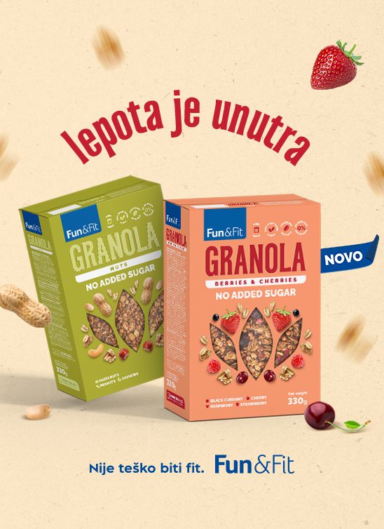 Nije teško biti fit! Probaj novu Fun&Fit granolu