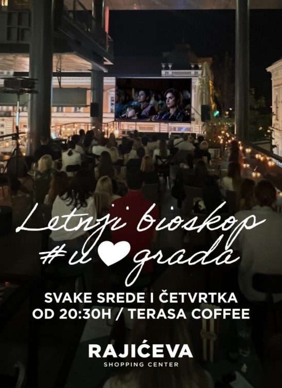 Letnji bioskop u Rajićeva šoping centru: Aktuelni evropski filmovi u srcu grada