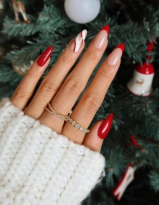 Ideje za novogodišnji manikir – od candy cane motiva do maksimalističkog dizajna