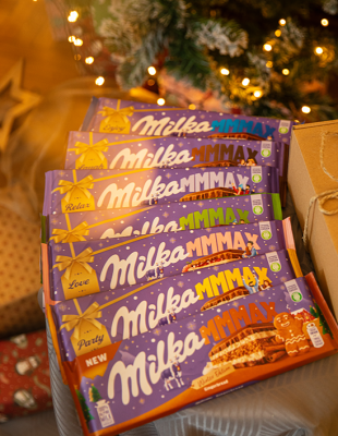 Milka MMMax je savršen poklon za najbliže! Dolazi u elegantnom prazničnom pakovanju – i donosi novi ukus