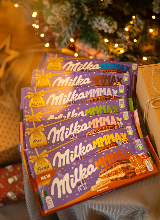 Milka MMMax je savršen poklon za najbliže! Dolazi u elegantnom prazničnom pakovanju – i donosi novi ukus
