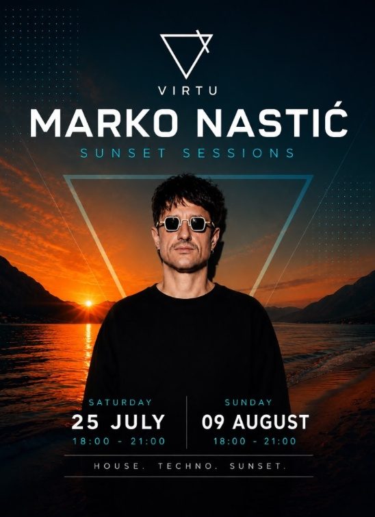 Marko Nastić stiže na Virtù plažu u Huma Kotor Bay – leto dobija pravi soundtrack